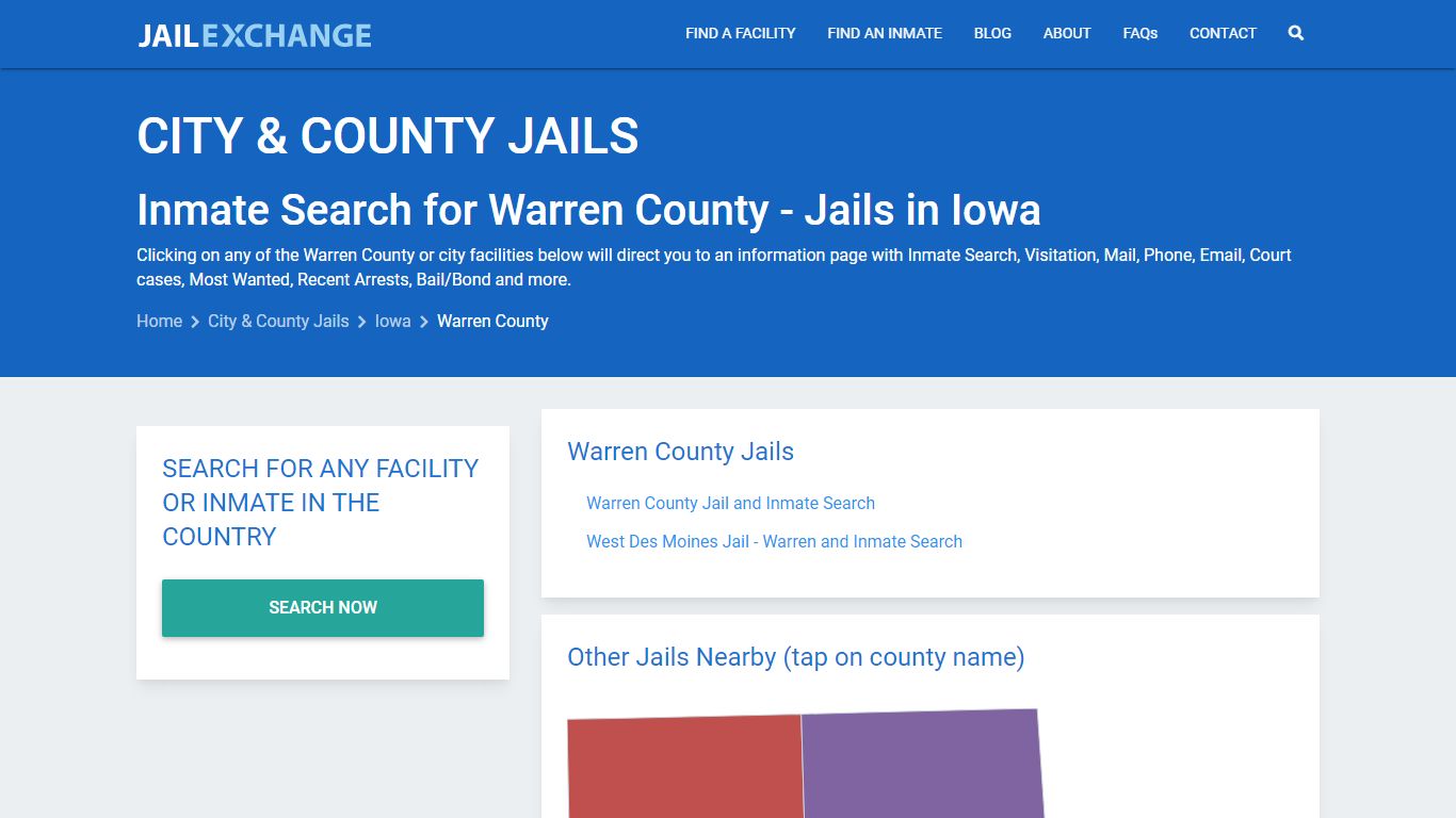 Inmate Search for Warren County | Jails in Iowa - Jail Exchange